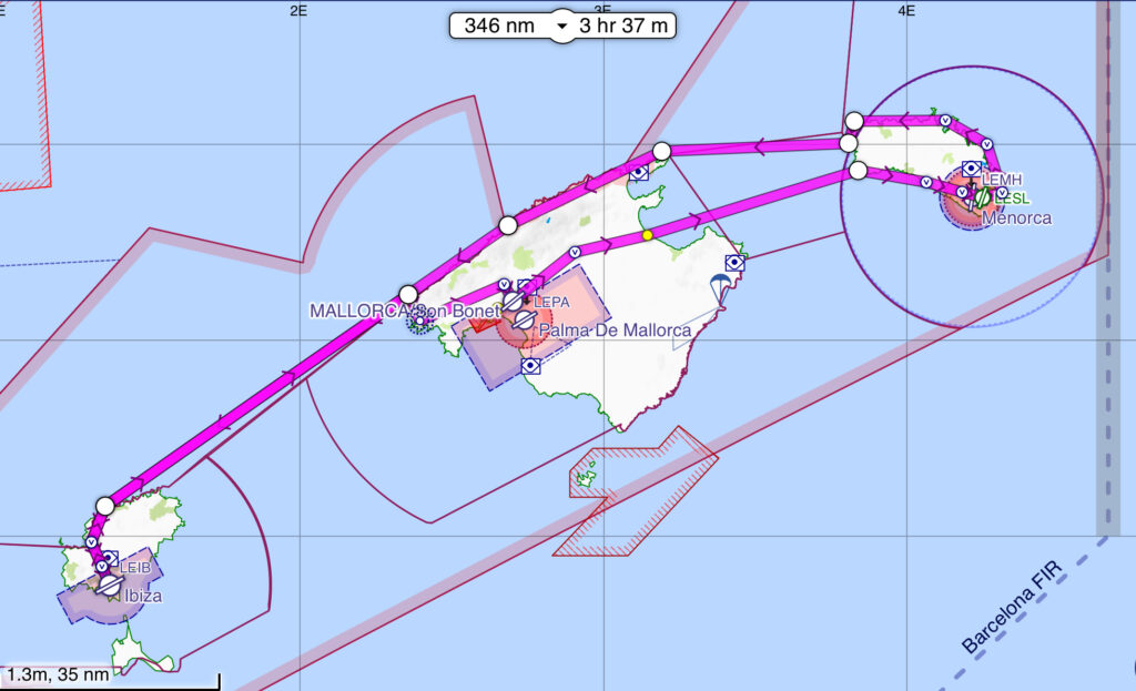 300 nm cross country flight